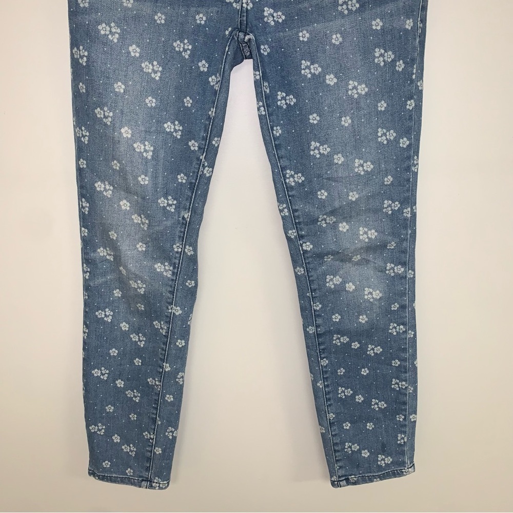 Free People Floral Skinny Jeans Women’s Size 27 Blue White “Ditsy”‎ - Picture 4 of 9